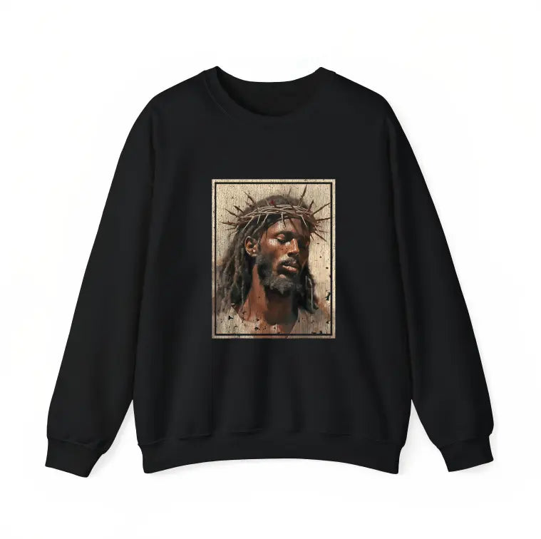 Vintage Jesus Christ Crown of Thorns Graphic T-Shirt/Sweatshirt/Hoodie – Christian Faith Streetwear Apparel