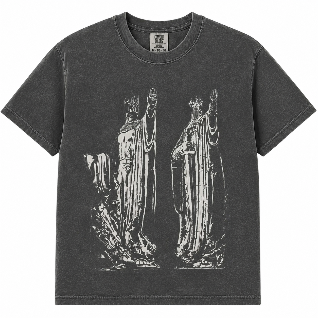 The Argonath Graphic T-Shirt, Sweatshirt & Hoodie – Fantasy Pillars of the Kings Vintage Print, Retro Streetwear Apparel for Men & Women