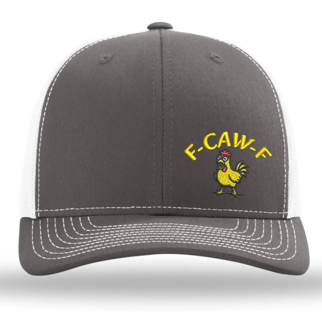 F-CAW-F Embroidered Baseball Cap – Funny Chicken Meme Snapback Hat, Country Humor Gift