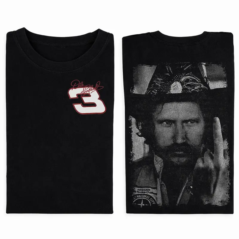 Dale Earnhardt #3 Vintage T-Shirt/Sweatshirt/Hoodie – Double-Sided Racing Graphic Tee, Retro NASCAR Fan Streetwear