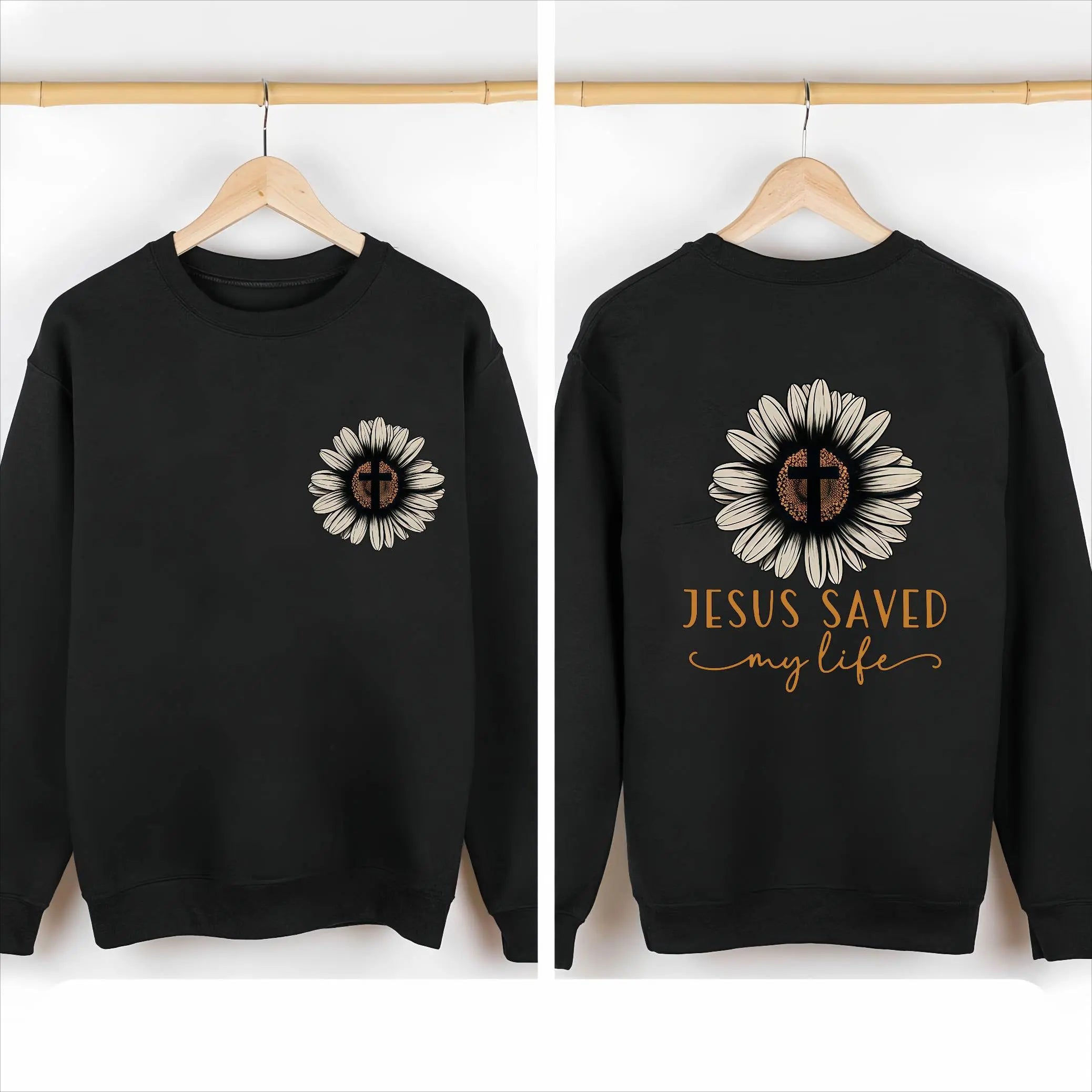Jesus Saved My Life T-Shirt/Sweatshirt/Hoodie – Sunflower Christian Graphic Tee