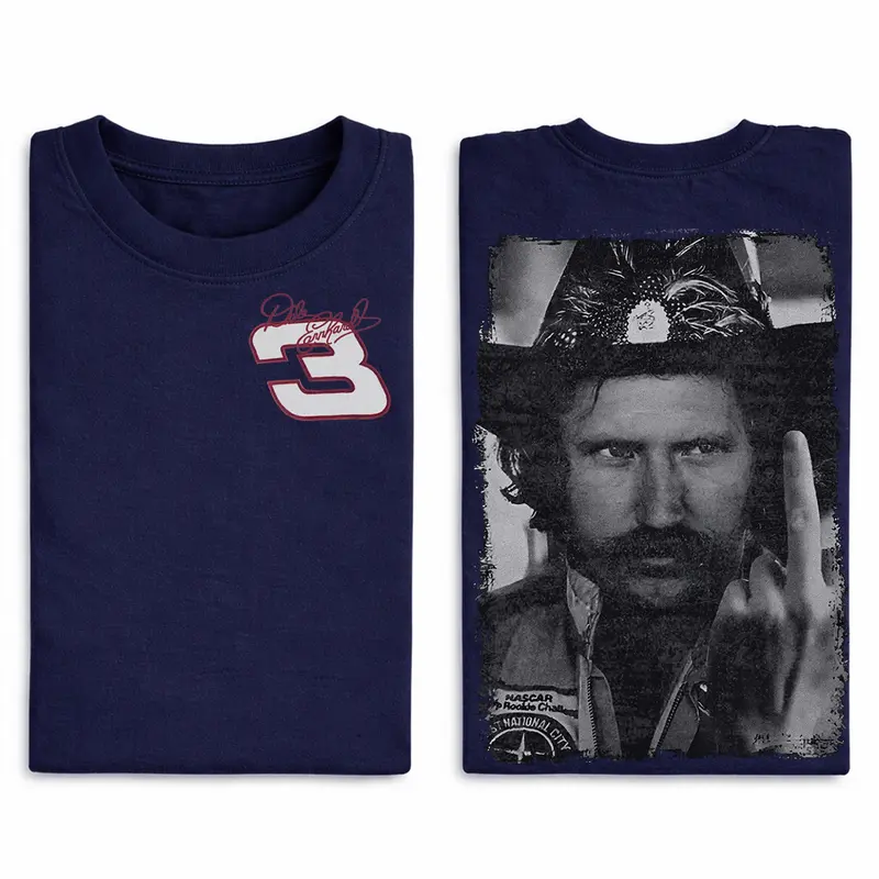 Dale Earnhardt #3 Vintage T-Shirt/Sweatshirt/Hoodie – Double-Sided Racing Graphic Tee, Retro NASCAR Fan Streetwear