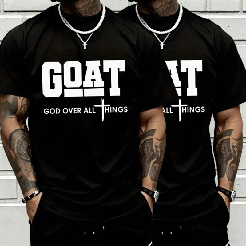 GOAT “God Over All” T-Shirt/Sweatshirt/Hoodie – Christian Faith Graphic Tee