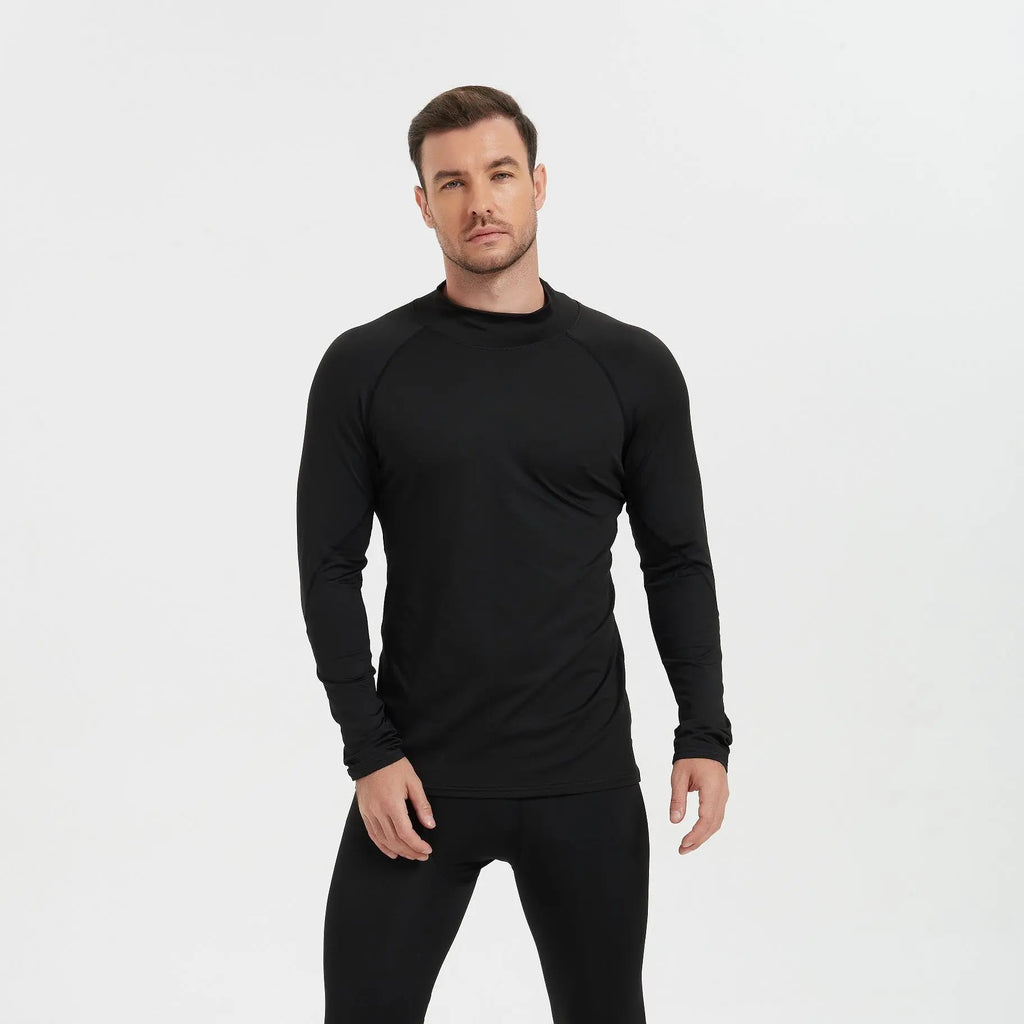 5-Pack Men’s Long Sleeve Compression Shirts – Moisture-Wicking Quick-Dry Athletic Tops, Stretch Workout Base Layers for Gym, Running & Training