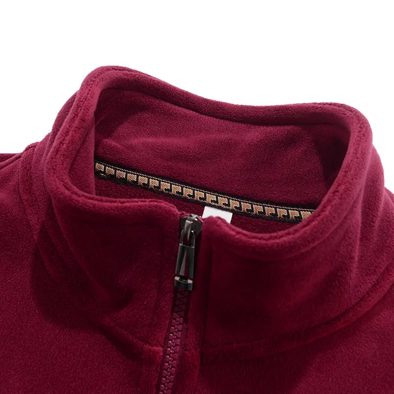 Men’s Aztec Fleece Jacket – Southwestern Pattern Full-Zip Coat, Cozy Stand Collar Casual Fall & Winter Outerwear