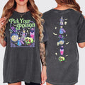 Pick Your Poison Halloween T-Shirt, Sweatshirt & Hoodie – Spooky Potion & Poison Apple Front and Back Graphic