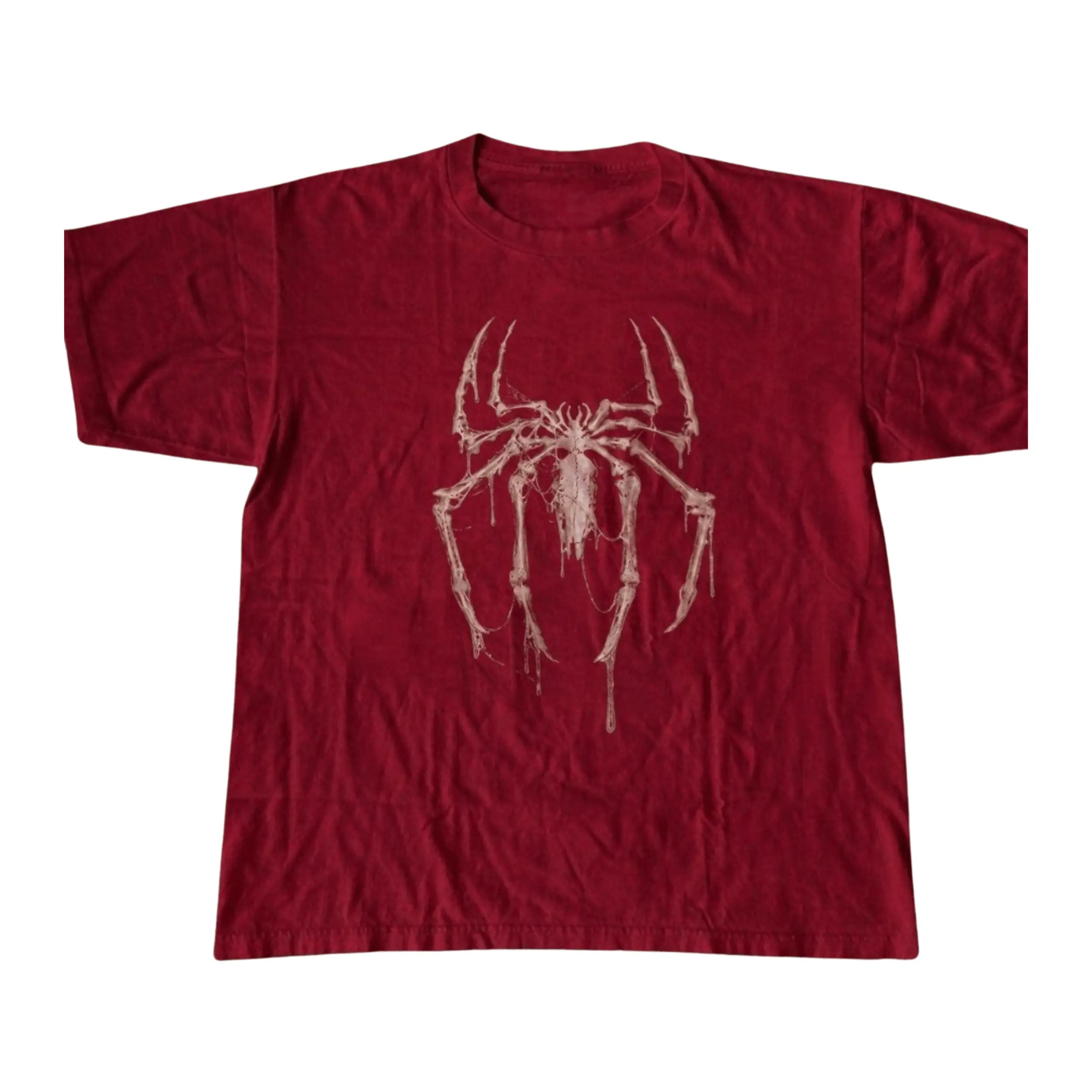 Spider Hero Inspired Skeleton Graphic T-Shirt/Sweatshirt/Hoodie – Vintage Gothic Web Design Y2K Streetwear Apparel