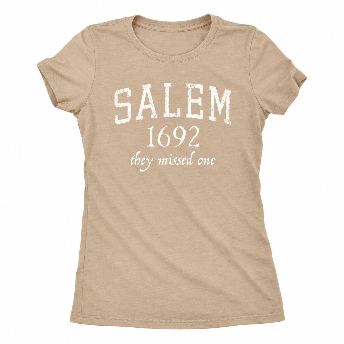 Salem 1692 They Missed One Witch Graphic T-Shirt, Sweatshirt & Hoodie – Funny Halloween Witchy Humor Apparel