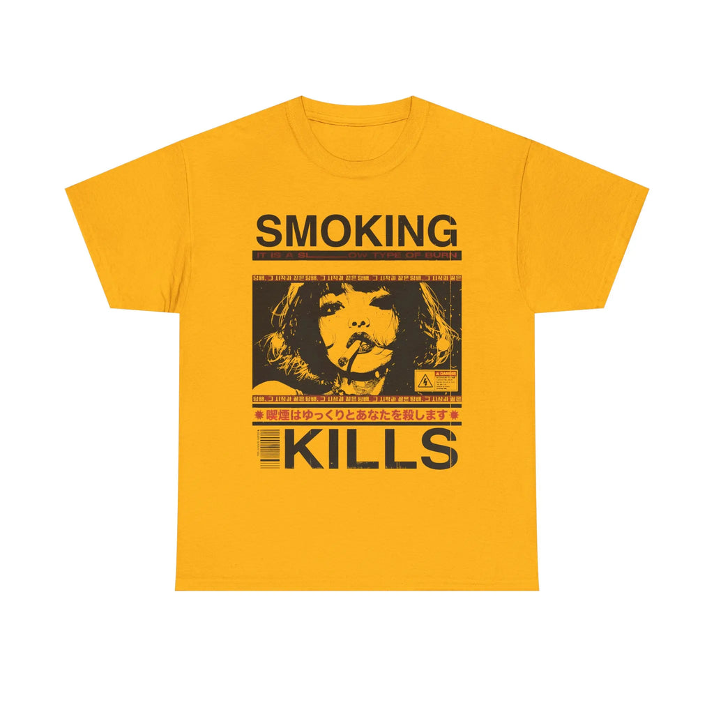 Smoking Kills T-Shirt/Sweatshirt/Hoodie – Retro Manga Anime Graphic Streetwear Tee