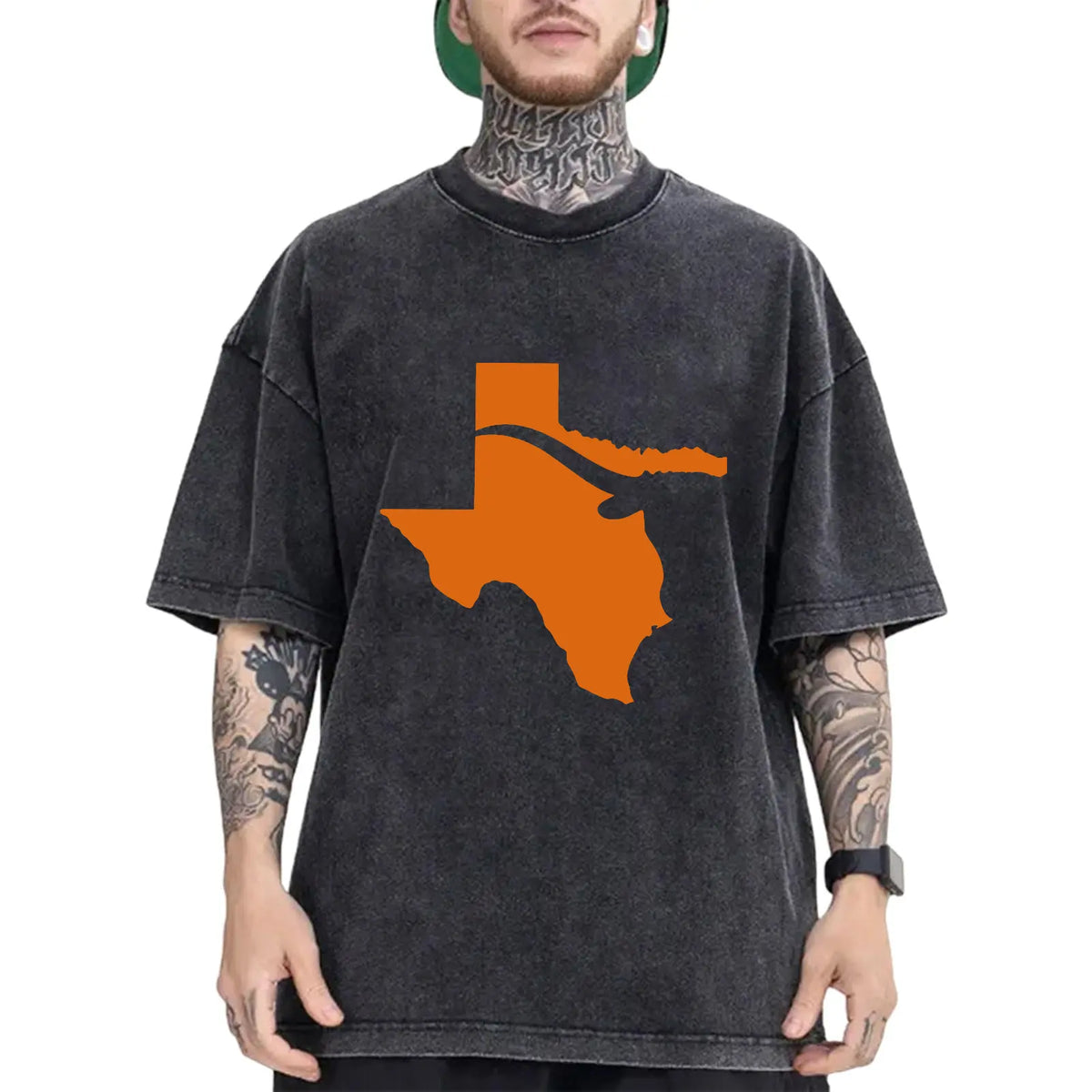Texas Cowboy Boot State Pride Graphic T-Shirt, Sweatshirt & Hoodie – Western Texas Map Design