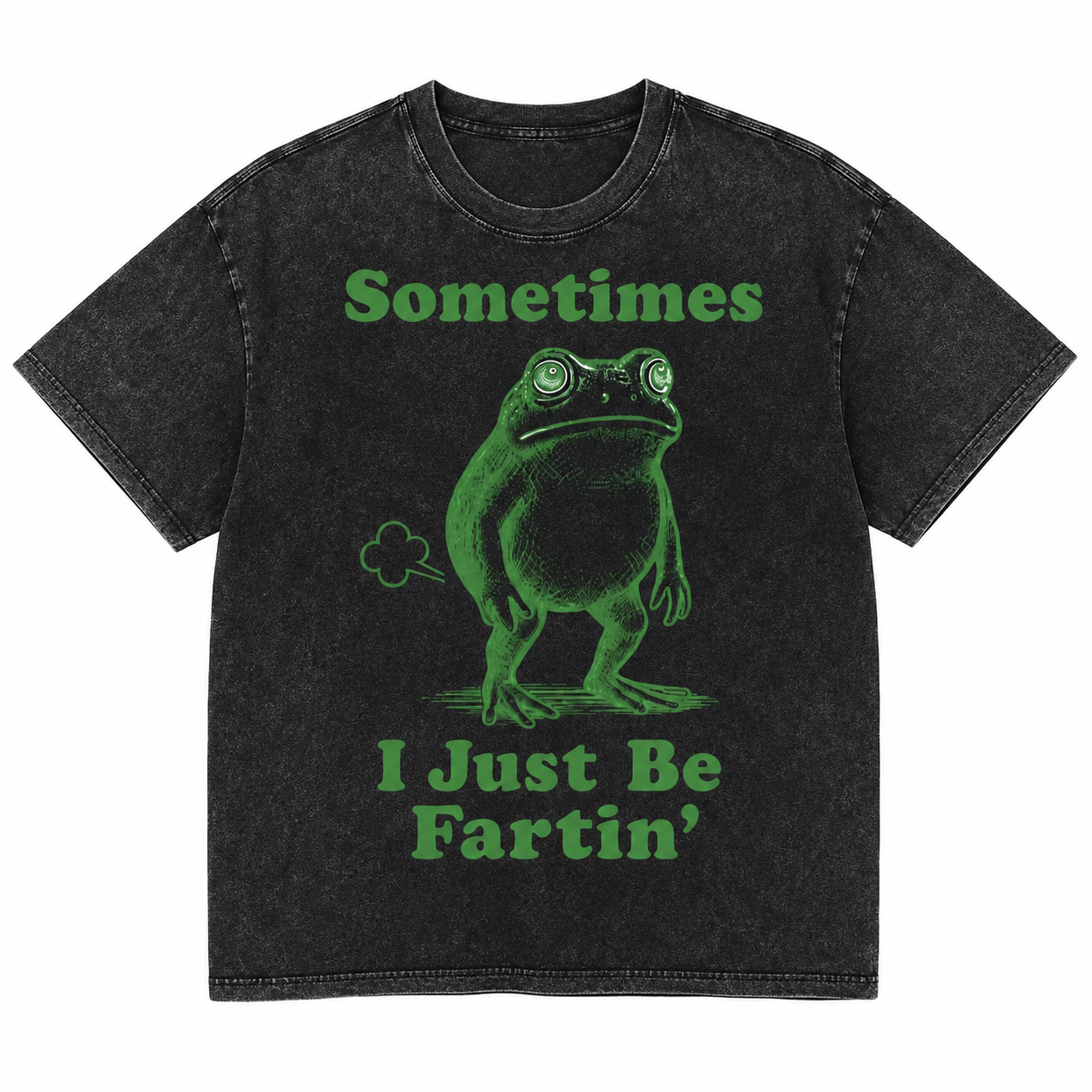Sometimes I Just Be Fartin' Frog T-Shirt/Sweatshirt/Hoodie – Funny Frog Meme Graphic Tee, Silly Humor Shirt for Men & Women