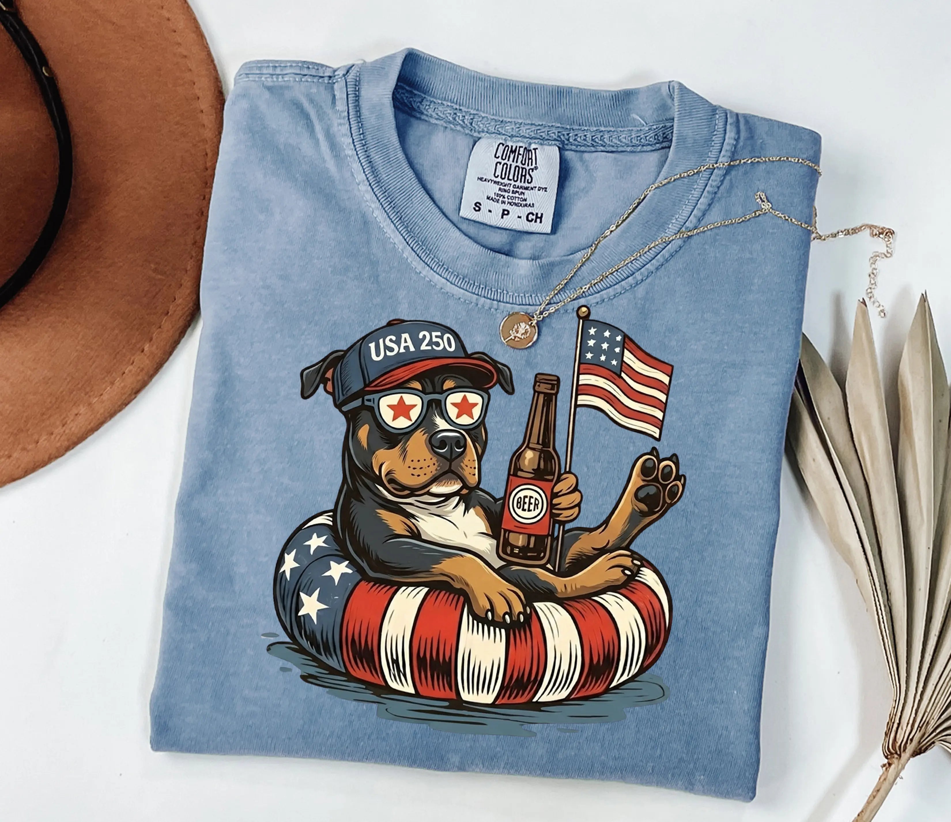 Funny Dachshund America 250 T-Shirt/Sweatshirt/Hoodie – Patriotic Dog Graphic Tee