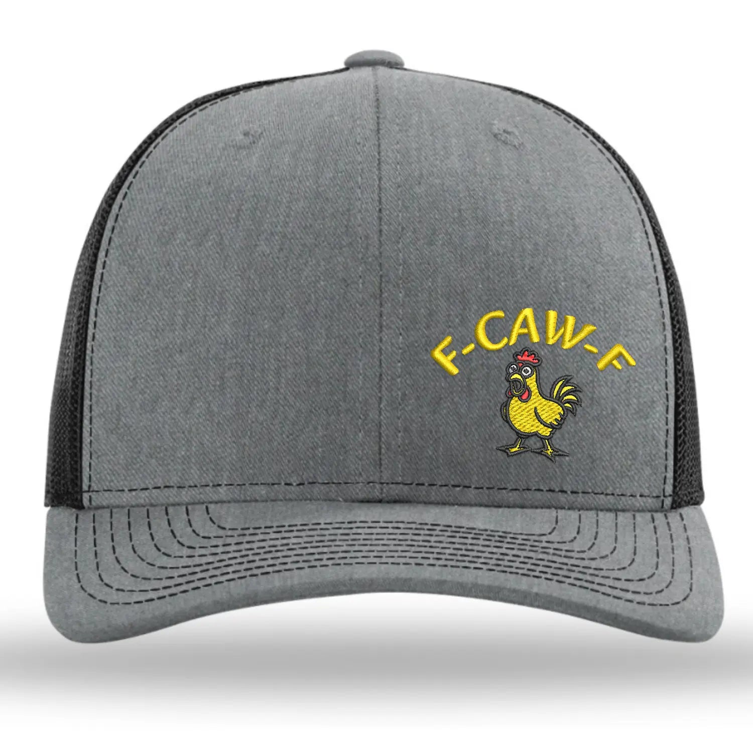 F-CAW-F Embroidered Baseball Cap – Funny Chicken Meme Snapback Hat, Country Humor Gift