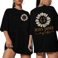 Jesus Saved My Life T-Shirt/Sweatshirt/Hoodie – Sunflower Christian Graphic Tee