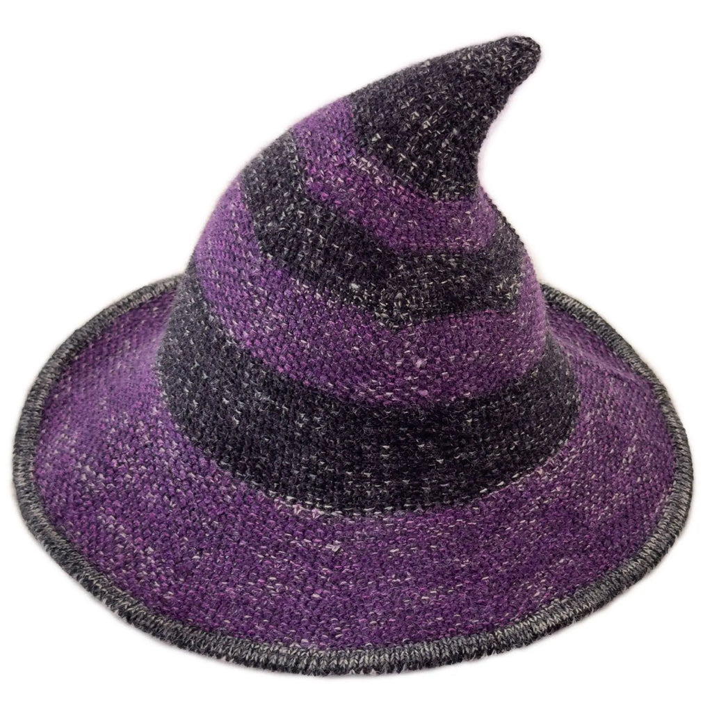Classic Witch Hat for Women – Pointed Wide Brim Halloween Costume Hat, Solid Color Witchy Accessory for Parties, Cosplay & Dress Up