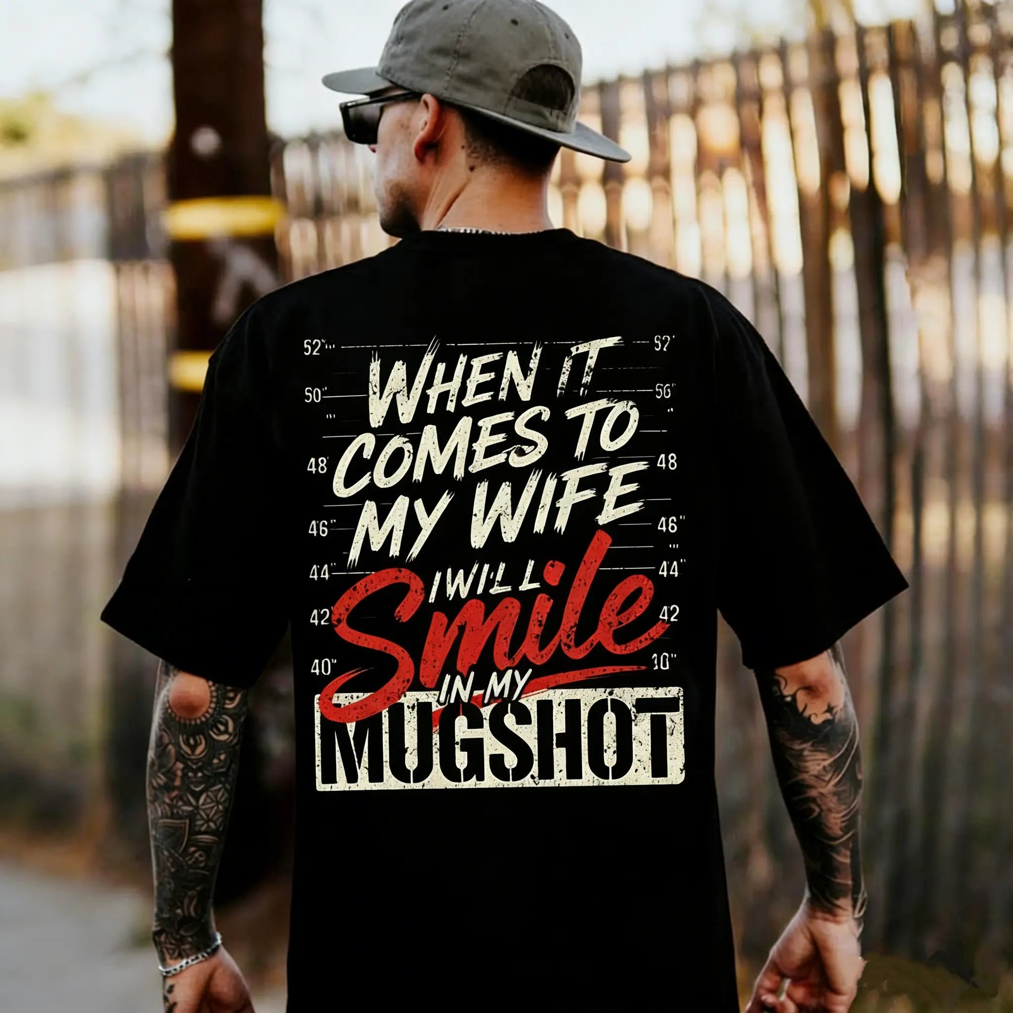 When It Comes To My Child I Will Smile In My Mugshot Shirt-Ver2, Men's Cotton Tee/Sweatshirt, Unisex, Gift for Husband