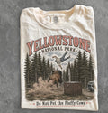Yellowstone National Park "Do Not Pet The Fluffy Cows" T-Shirt – Vintage Bison Graphic Tee for Camping, Hiking & Outdoor Adventure