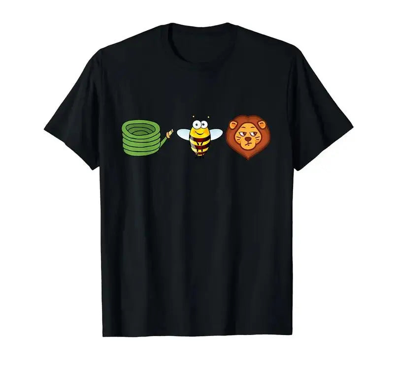 Hose Bee Lion Graphic T-Shirt, Crewneck Sweatshirt & Hoodie – Funny Cute Animal Print Casual Apparel
