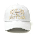 Old & Don’t Care Embroidered Baseball Cap – Funny Vintage Distressed Adjustable Hat for Dad & Grandpa
