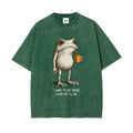 I Have To Say Weird Stuff Or I’ll Die Frog Graphic T-Shirt, Sweatshirt & Hoodie – Funny Coffee Frog Print, Vintage Casual Streetwear Apparel