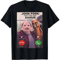 John Pork & Tung Tung Tung Sahur T-Shirt/Sweatshirt/Hoodie – Funny Brainrot Meme Graphic Tee, TikTok Viral Streetwear