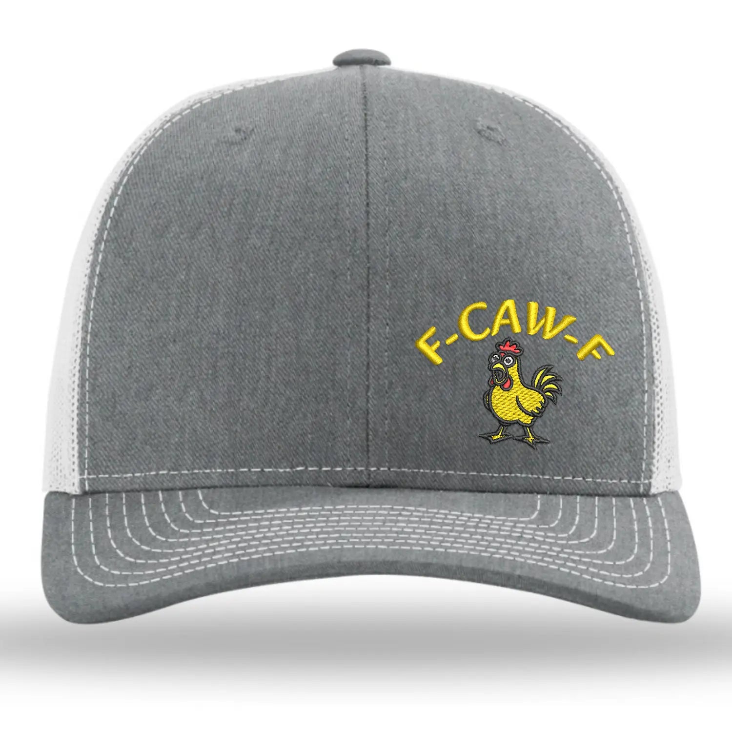 F-CAW-F Embroidered Baseball Cap – Funny Chicken Meme Snapback Hat, Country Humor Gift