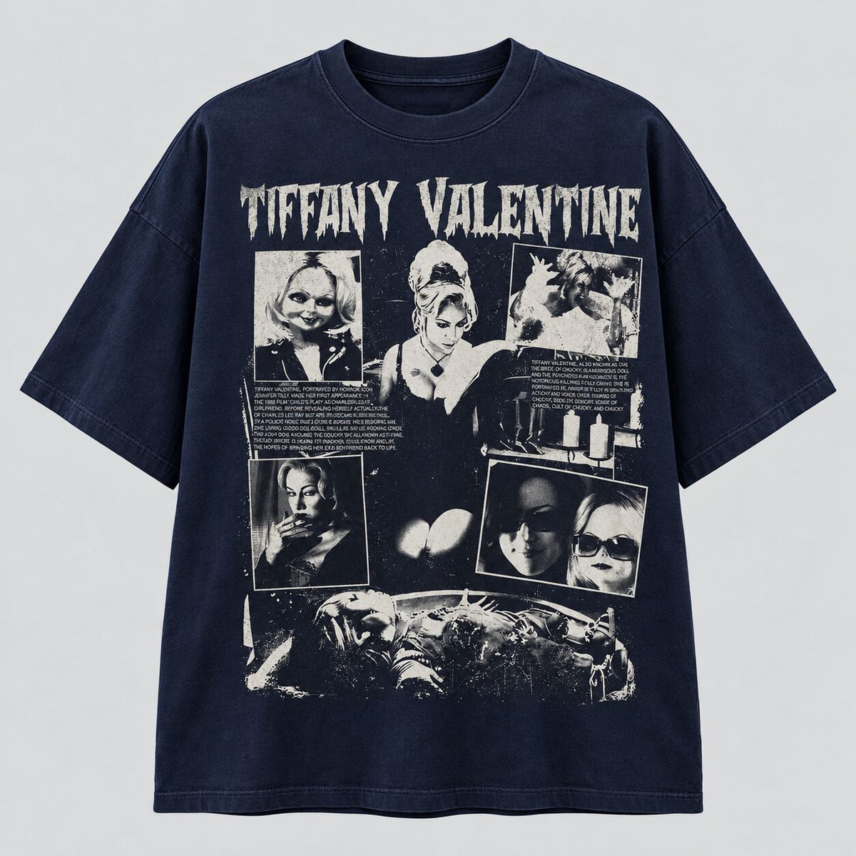 Tiffany Valentine Horror Movie Graphic T-Shirt, Sweatshirt & Hoodie – Vintage Halloween Spooky Season Apparel