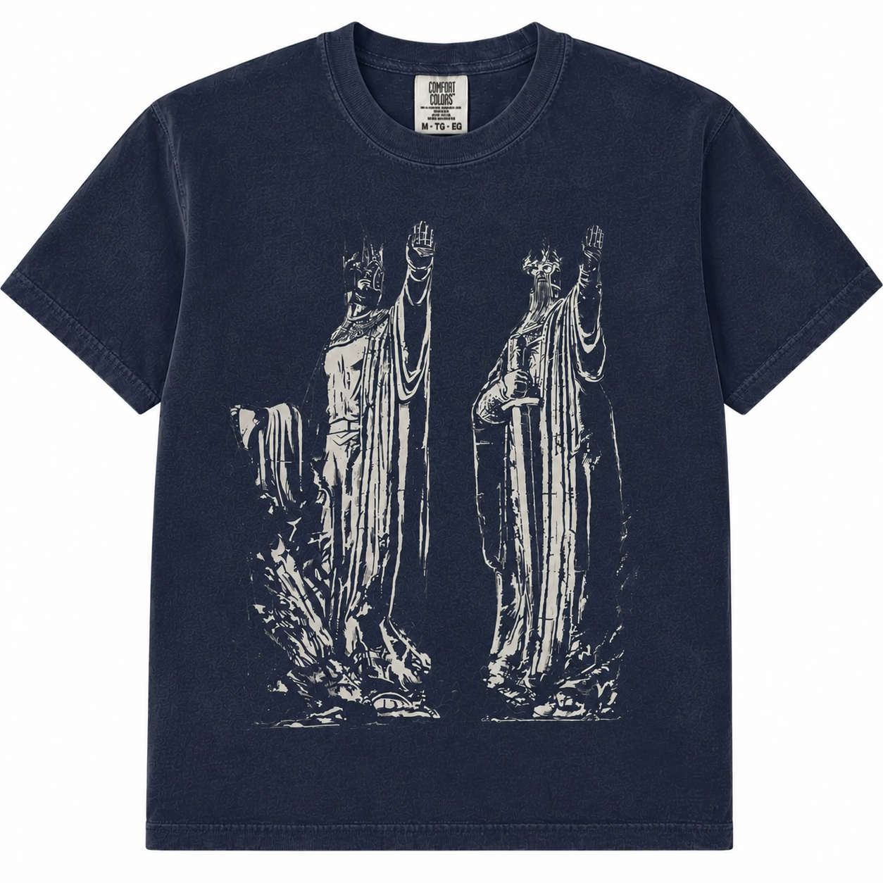 The Argonath Graphic T-Shirt, Sweatshirt & Hoodie – Fantasy Pillars of the Kings Vintage Print, Retro Streetwear Apparel for Men & Women