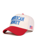 American Honey Embroidered Baseball Cap – Vintage Patriotic USA Hat with American Flag Detail, Country Girl Style