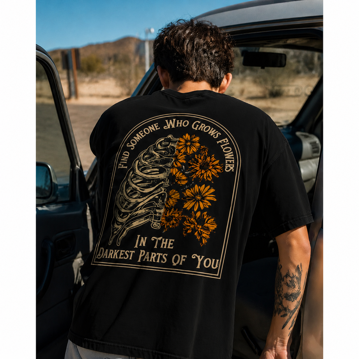 Find Someone Who Grows Flowers T-Shirt/Sweatshirt/Hoodie – Sunflower Graphic