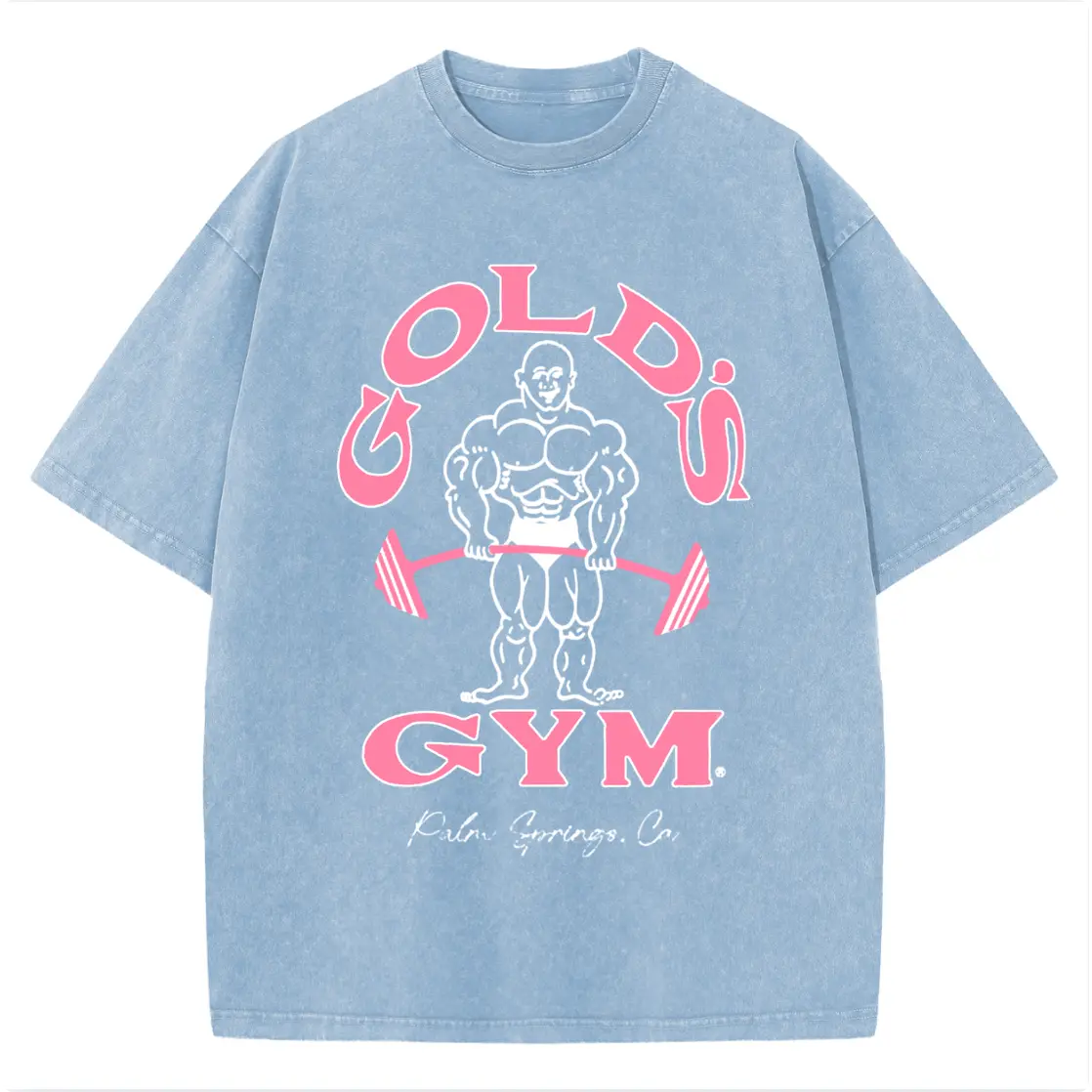 Vintage Bodybuilding Graphic T-Shirt – Oversized Heavyweight Gym Tee, Classic Fitness Streetwear