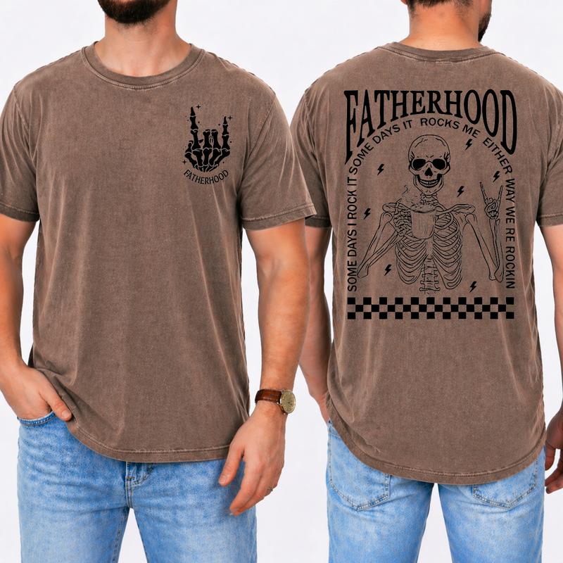 Funny Skeleton Dad T-Shirt/Sweatshirt/Hoodie – Retro Fatherhood Graphic Tee