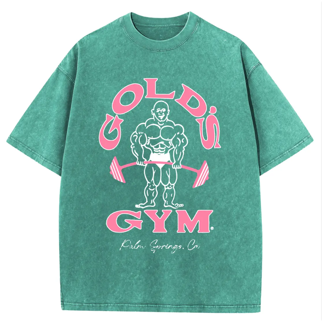 Vintage Bodybuilding Graphic T-Shirt – Oversized Heavyweight Gym Tee, Classic Fitness Streetwear