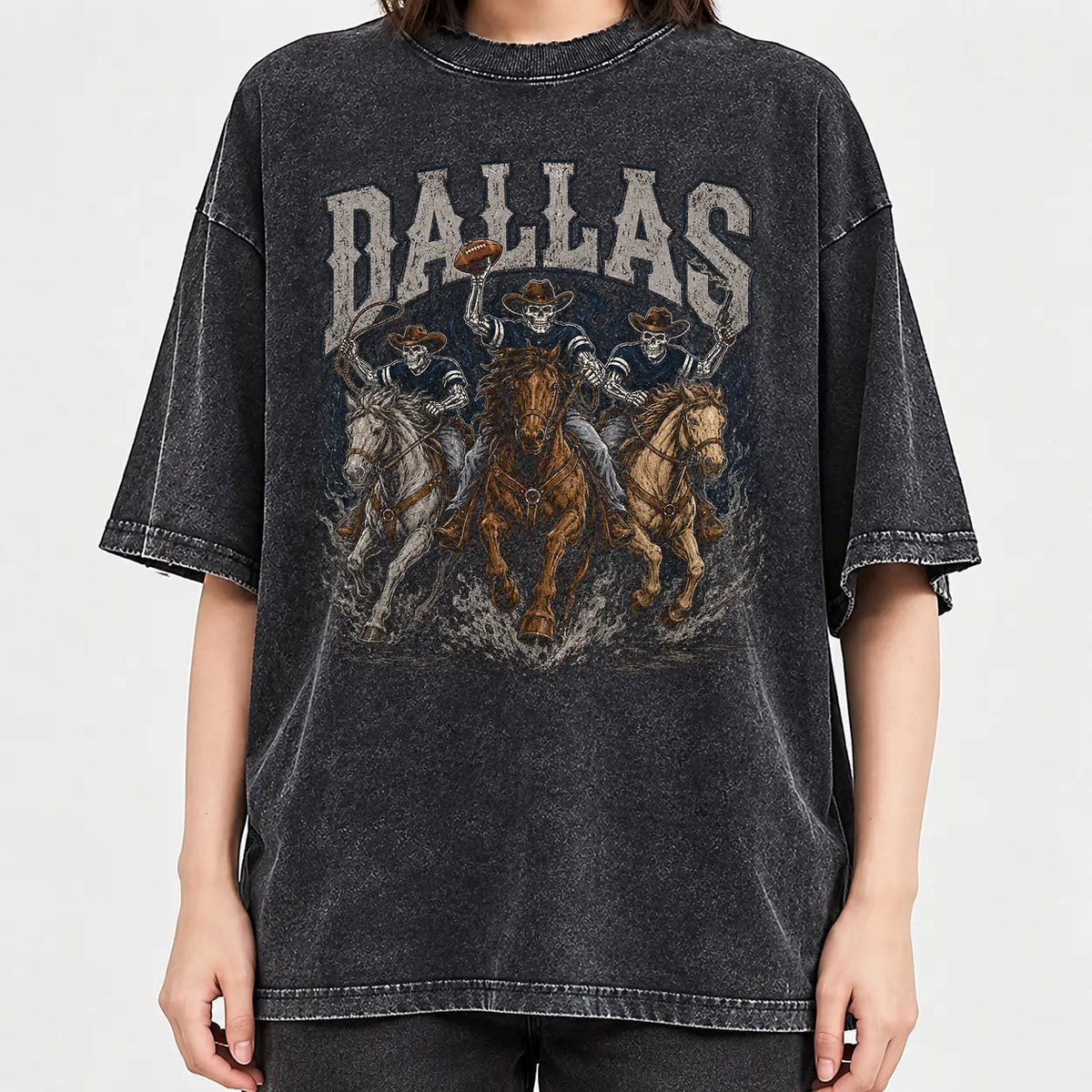 All 32 Teams Football Skull Vintage Graphic T-Shirt, Sweatshirt & Hoodie – Retro Game Day Football Fan Design