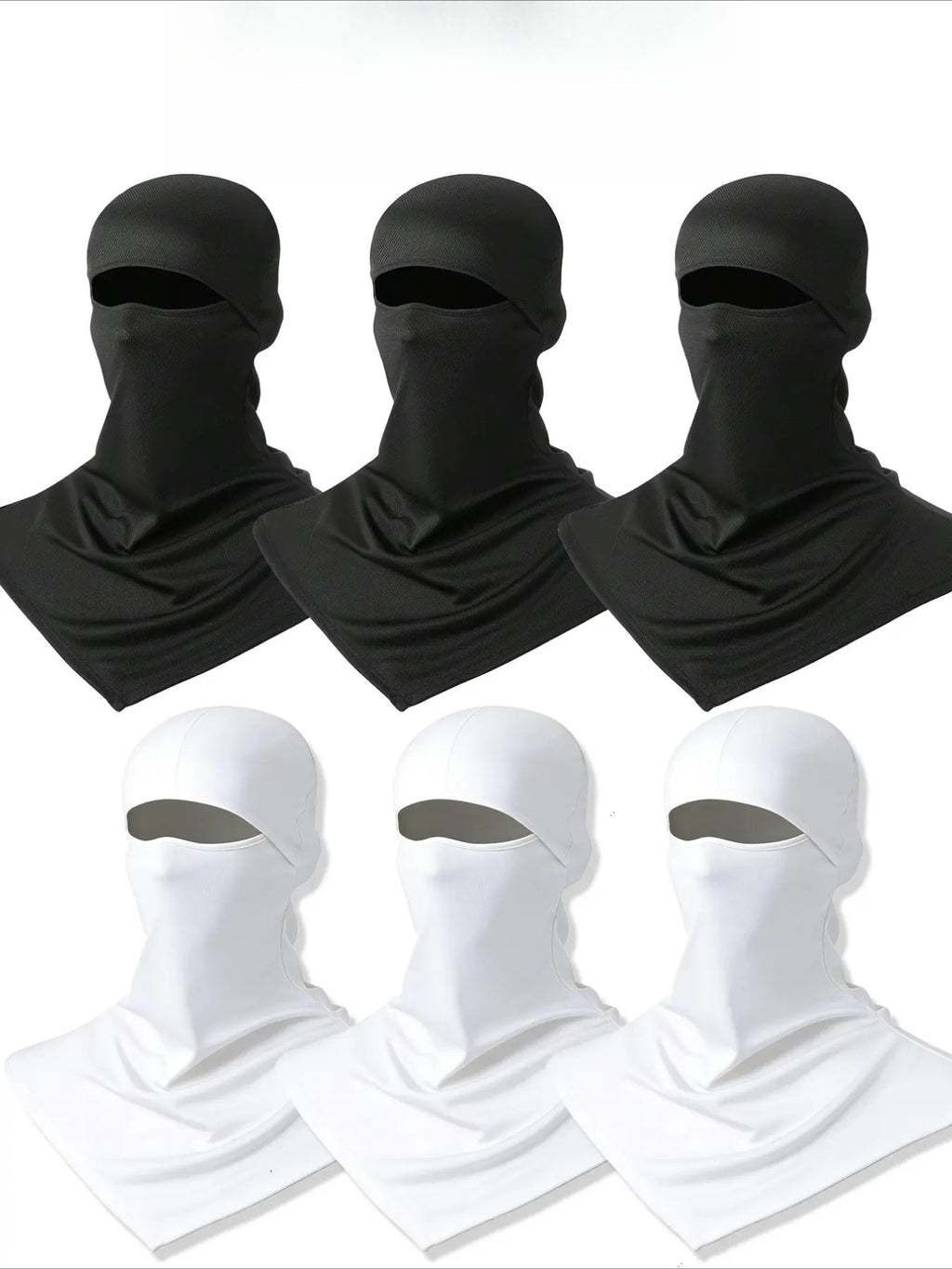 3/6-Pack Breathable Balaclava Face Mask – Quick Dry UV Protection Neck Gaiter for Fishing, Cycling, Hiking & Outdoor Sports