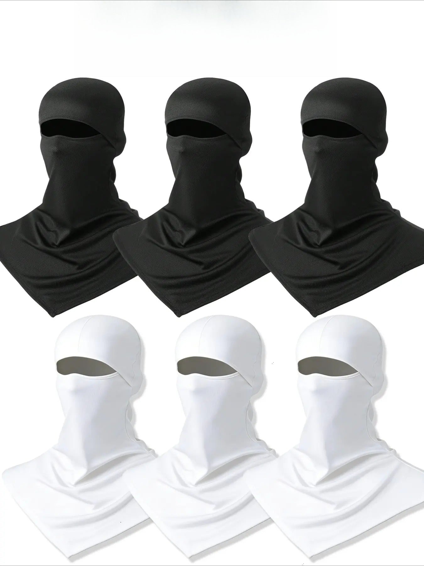 3/6-Pack Breathable Balaclava Face Mask – Quick Dry UV Protection Neck Gaiter for Fishing, Cycling, Hiking & Outdoor Sports