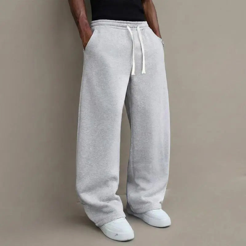 Men's Oversized Sweatpants – Minimalist Wide Leg Lounge Pants