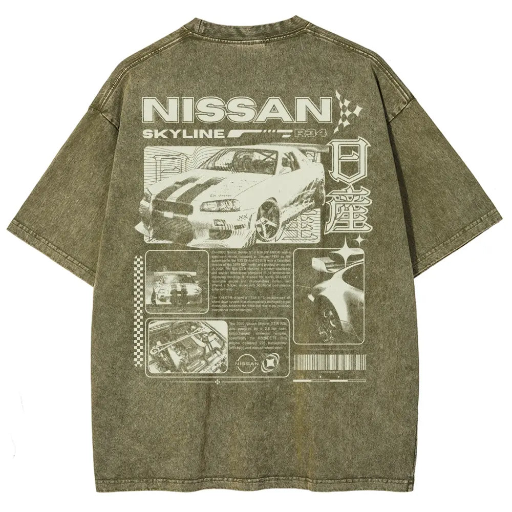 Vintage JDM Skyline T-Shirt/Sweatshirt/Hoodie – Sports Car Graphic Tee