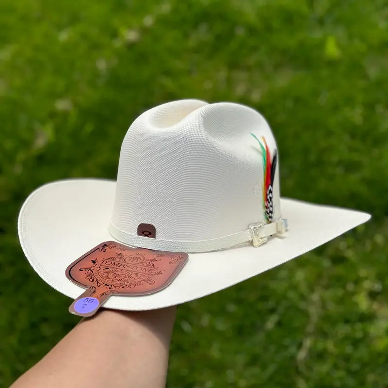 Premium Western Cowboy Hat – Wide Brim Mexican Rodeo Ranch Hat, Classic Short Crown Sombrero for Men