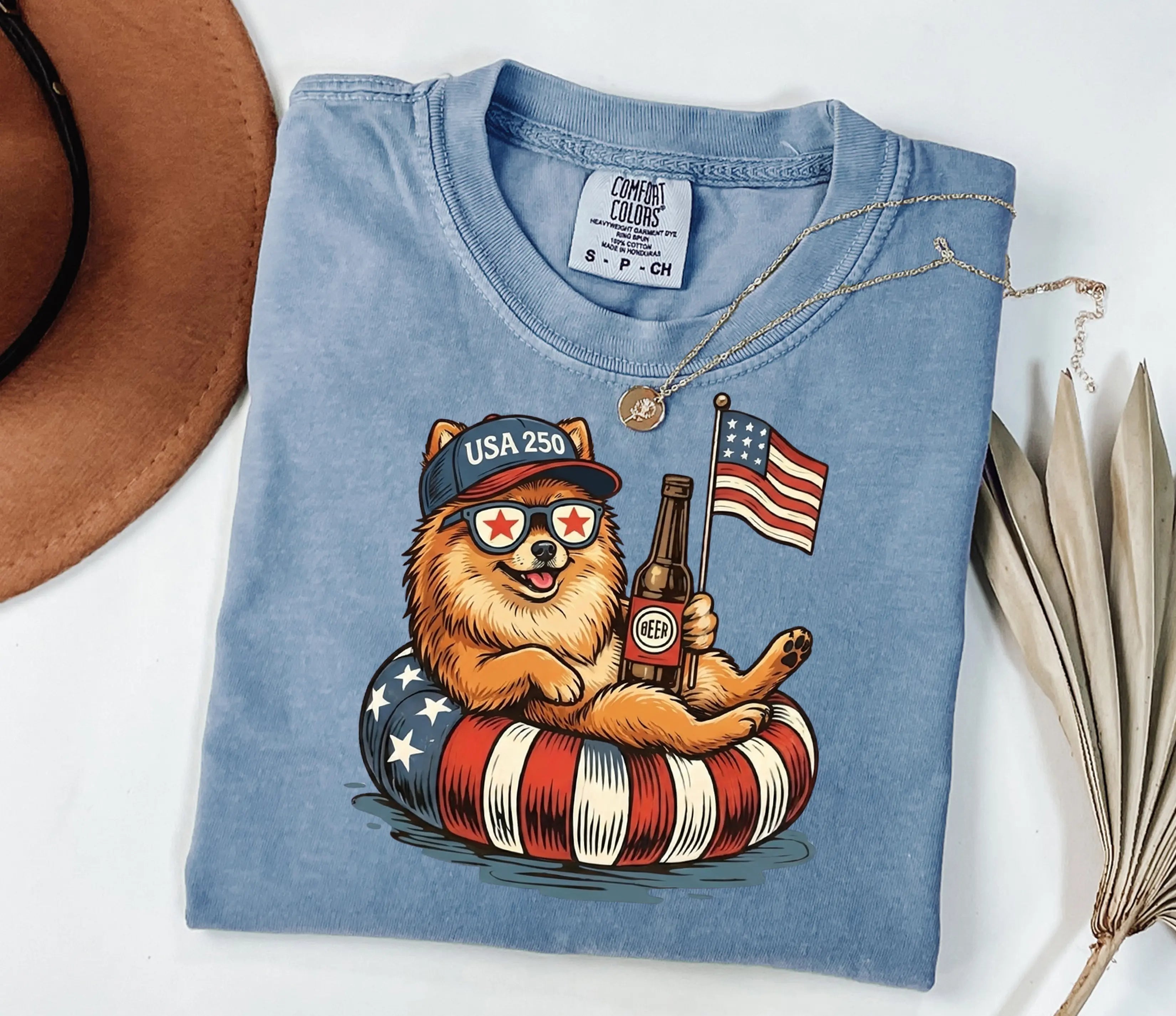 Funny Dachshund America 250 T-Shirt/Sweatshirt/Hoodie – Patriotic Dog Graphic Tee