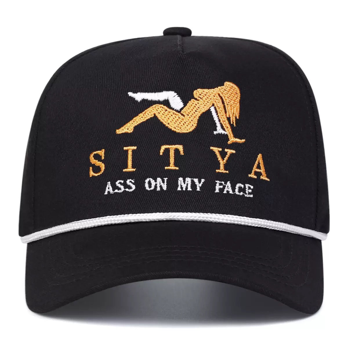 SITYA Funny Quote Trucker Hat – Two Tone Snapback Cap, Sarcastic Statement Hat for Men & Women