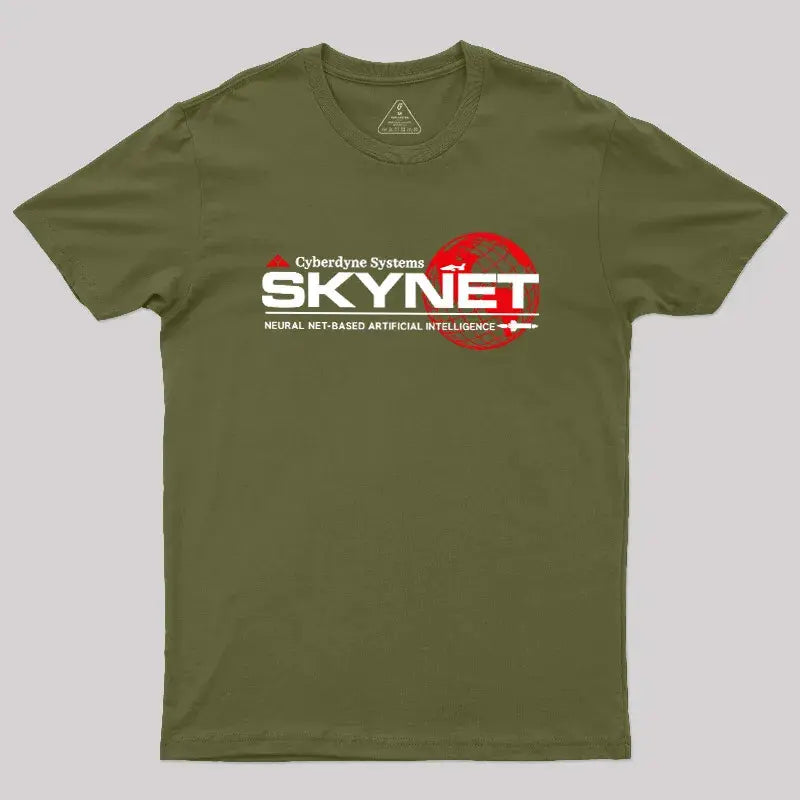 Cyberdyne Systems Skynet T-Shirt, Sweatshirt & Hoodie – Neural Net Artificial Intelligence Graphic, Retro Sci-Fi Tech Geek Design, Futuristic Movie Inspired Gift
