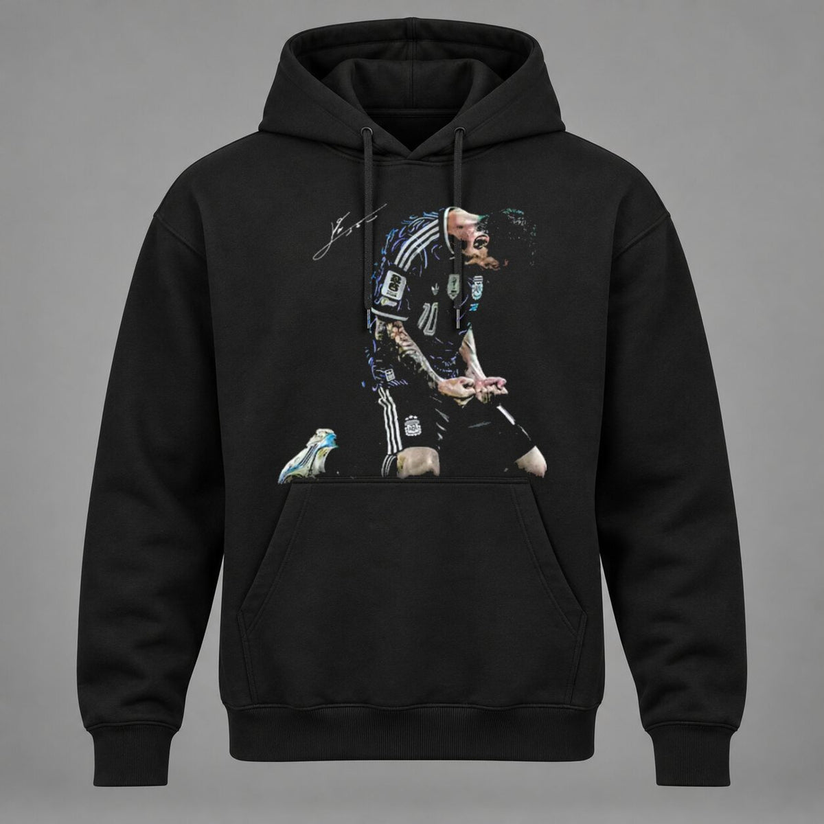 Lionel Messi Argentina Football Legend T-Shirt, Sweatshirt & Hoodie – Iconic Soccer Celebration Graphic Apparel