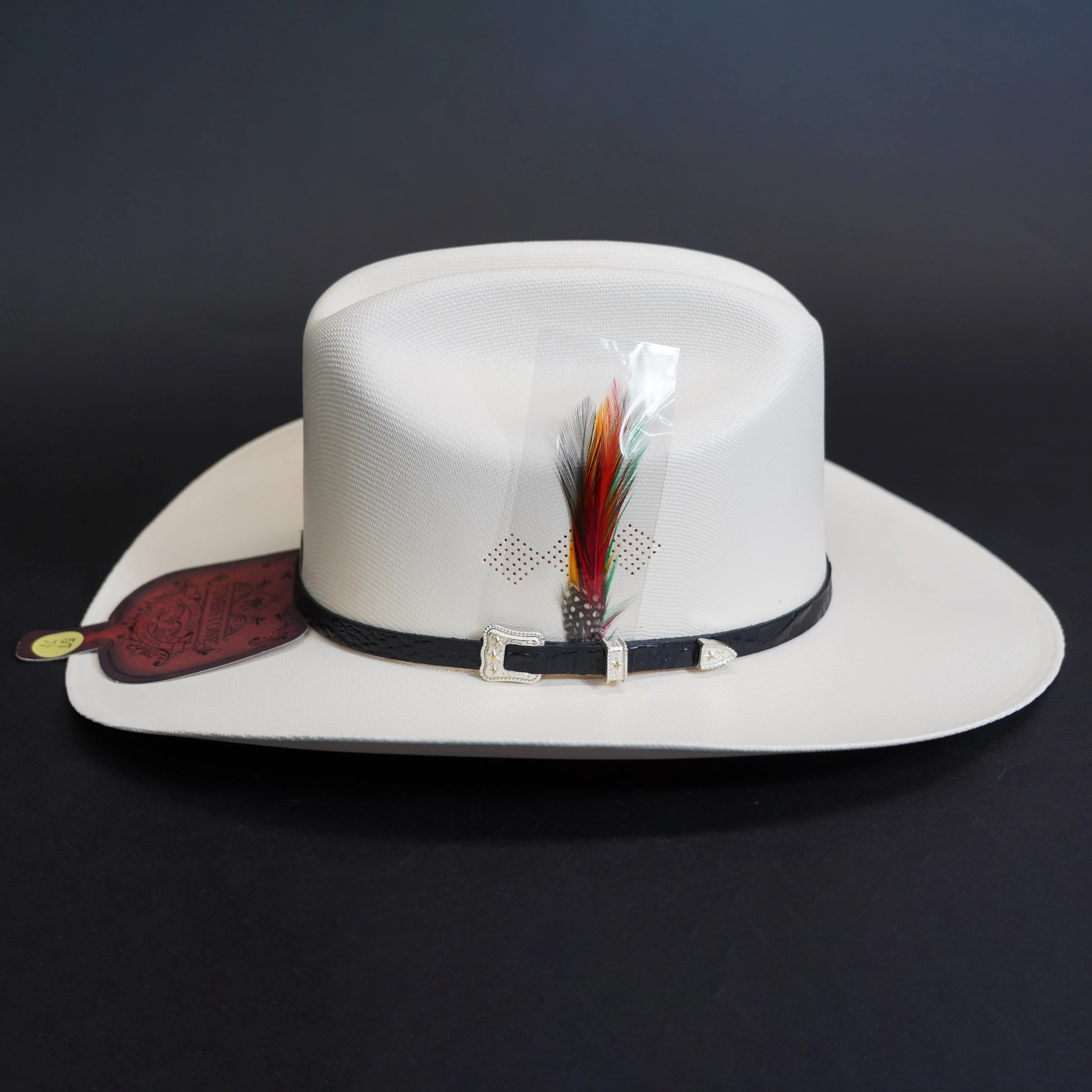Premium Western Cowboy Hat – Wide Brim Mexican Rodeo Ranch Hat, Classic Short Crown Sombrero for Men