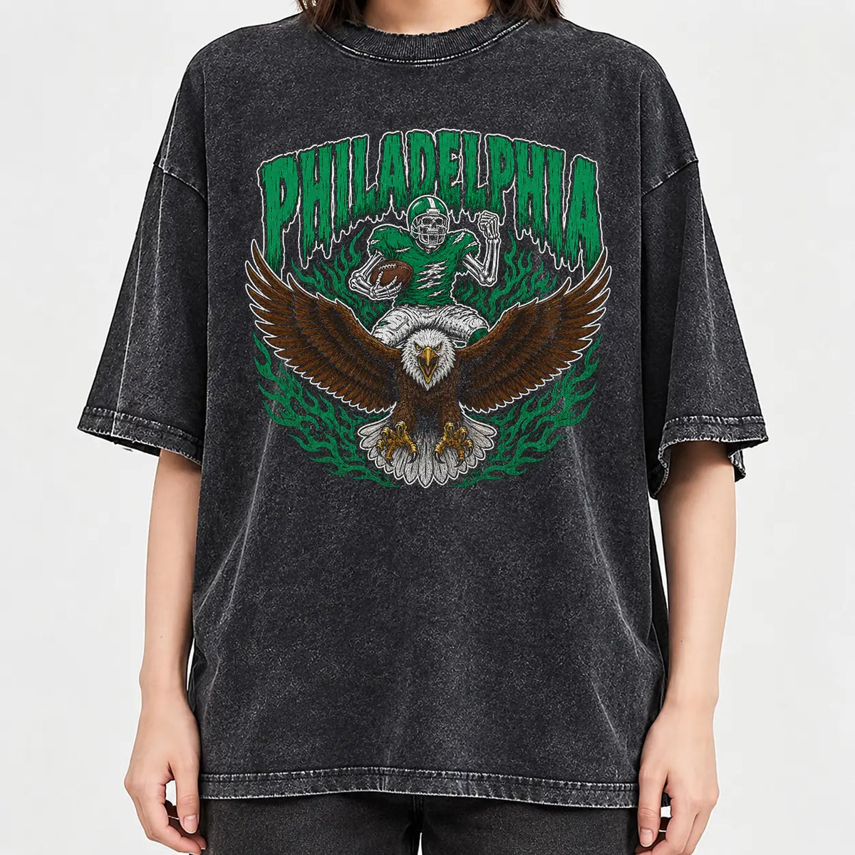 All 32 Teams Football Skull Vintage Graphic T-Shirt, Sweatshirt & Hoodie – Retro Game Day Football Fan Design