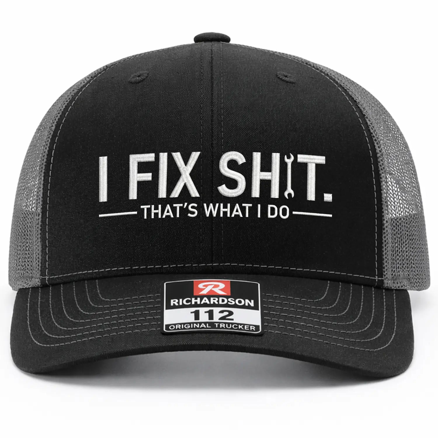I Fix Shit Embroidered Hat – Funny Blue Collar Baseball Cap, Mechanic Gift for Men