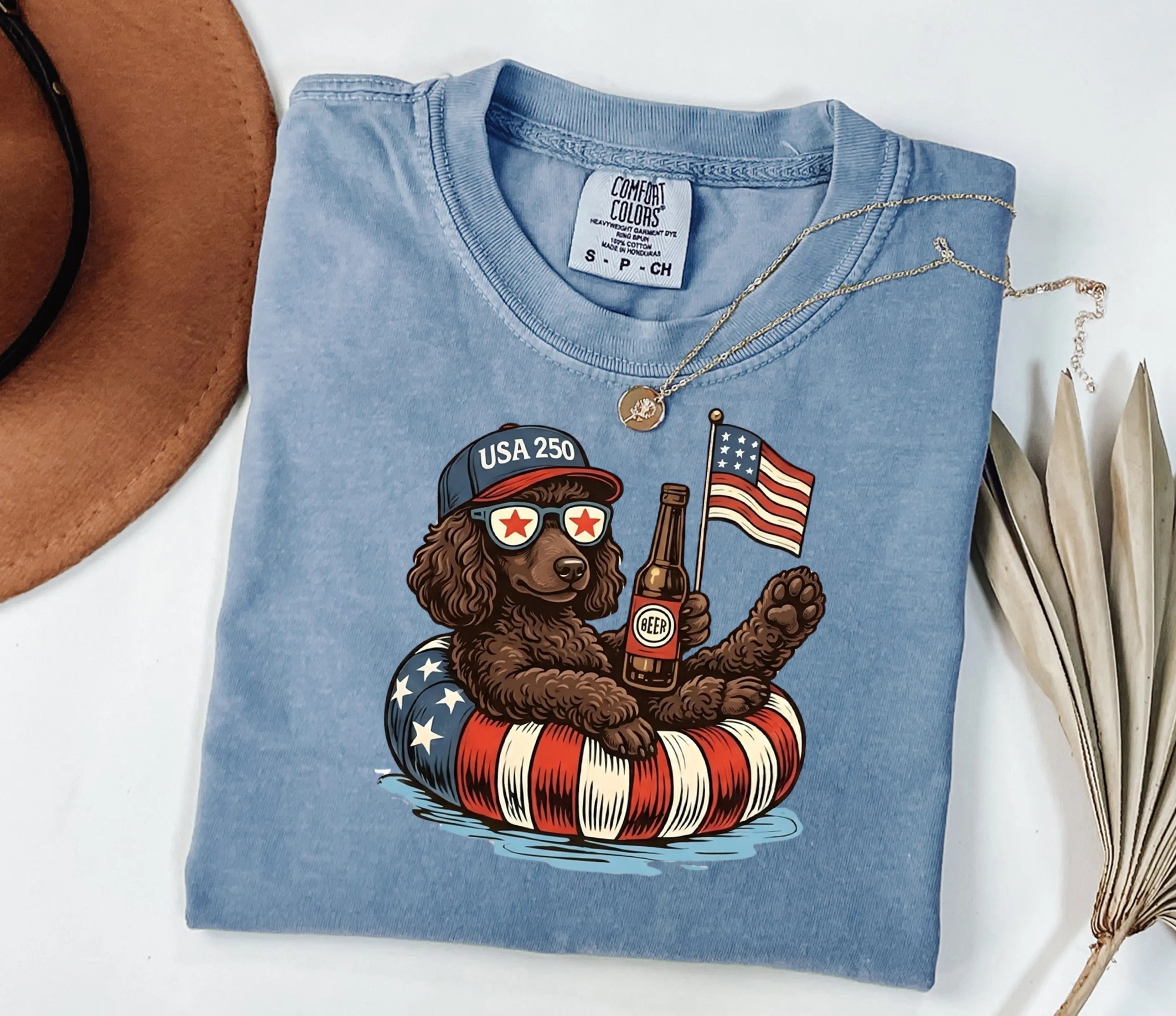 Funny Dachshund America 250 T-Shirt/Sweatshirt/Hoodie – Patriotic Dog Graphic Tee