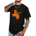 Texas Cowboy Boot State Pride Graphic T-Shirt, Sweatshirt & Hoodie – Western Texas Map Design