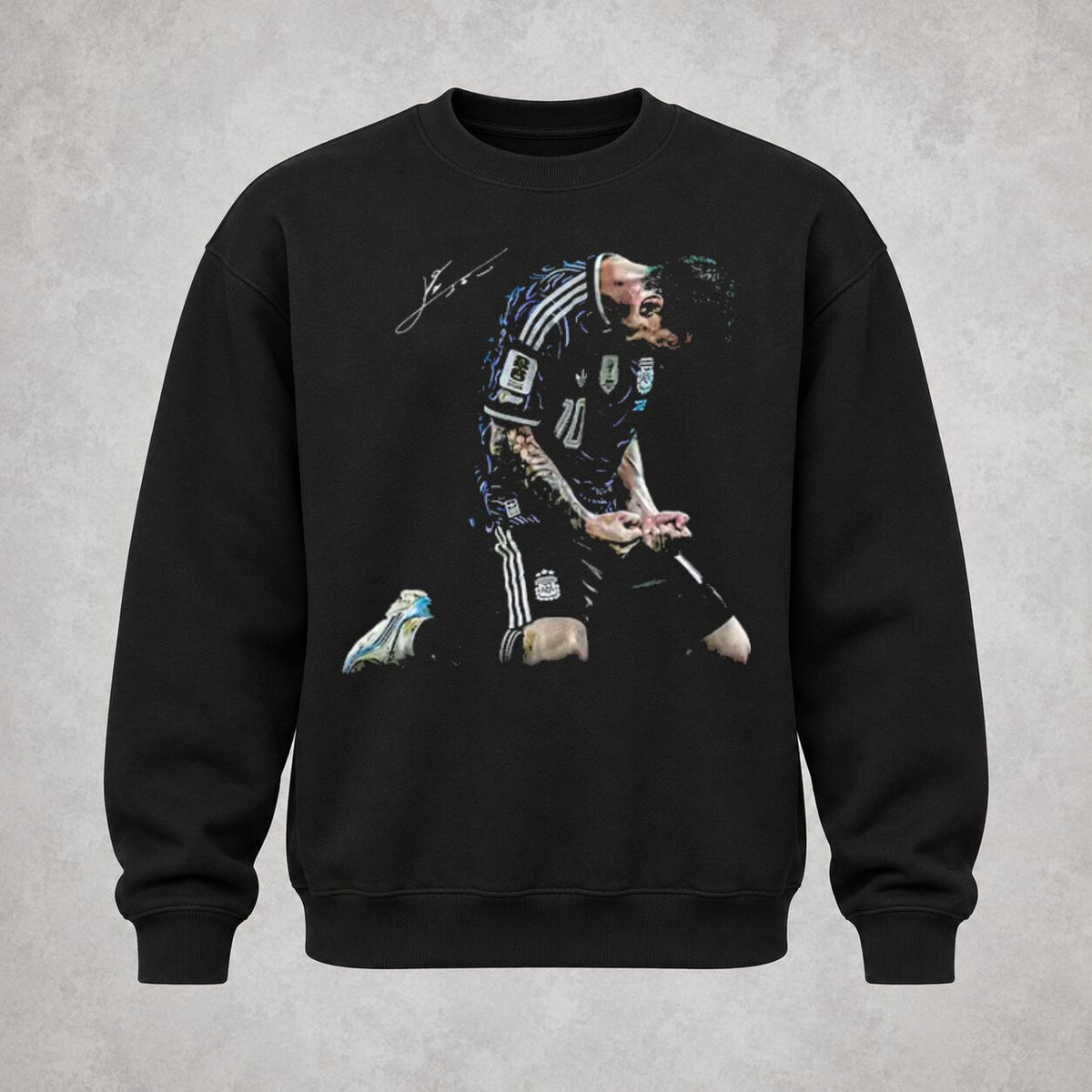 Lionel Messi Argentina Football Legend T-Shirt, Sweatshirt & Hoodie – Iconic Soccer Celebration Graphic Apparel