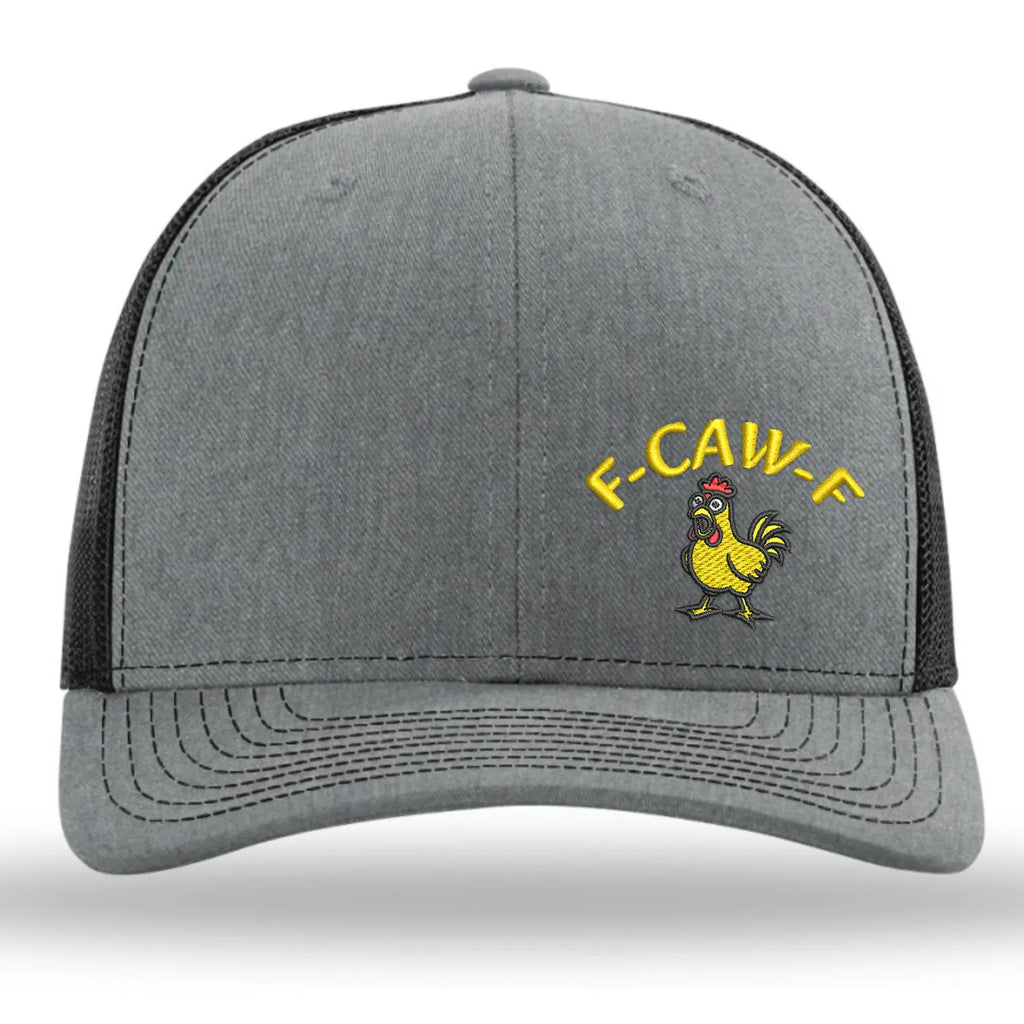 F-CAW-F Embroidered Baseball Cap – Funny Chicken Meme Snapback Hat, Country Humor Gift